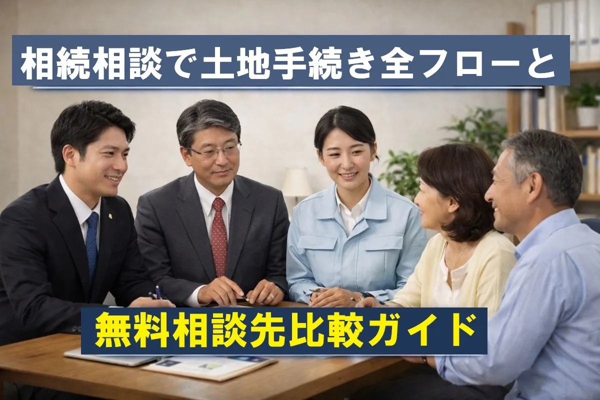 相続相談で土地手続き全フローと無料相談先比較ガイド