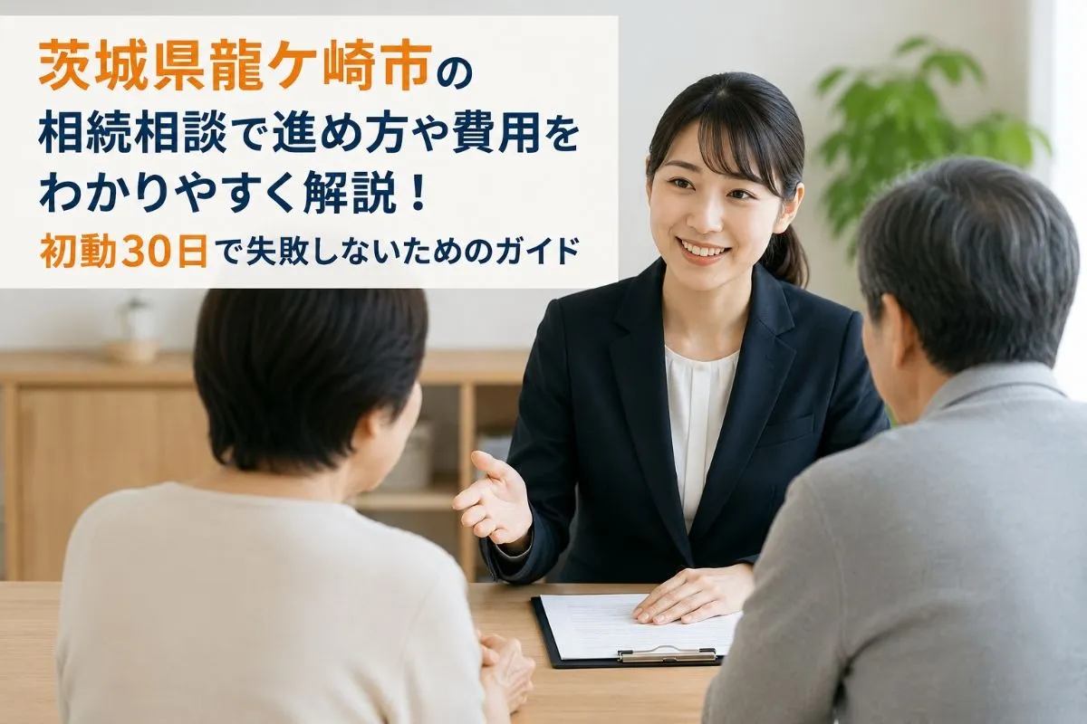 茨城県龍ケ崎市周辺の相続相談で進め方や費用をわかりやすく解説！失敗しないためのガイド