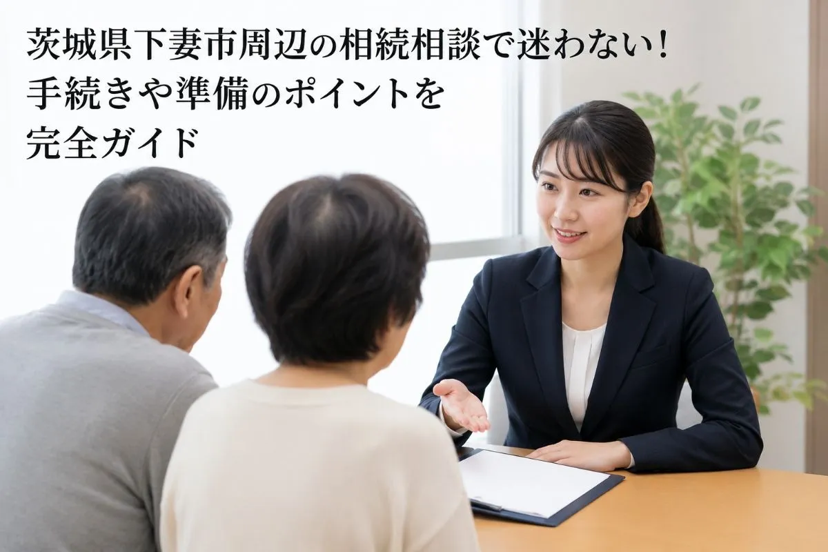 茨城県下妻市周辺の相続相談で迷わない！手続きや準備のポイントを完全ガイド