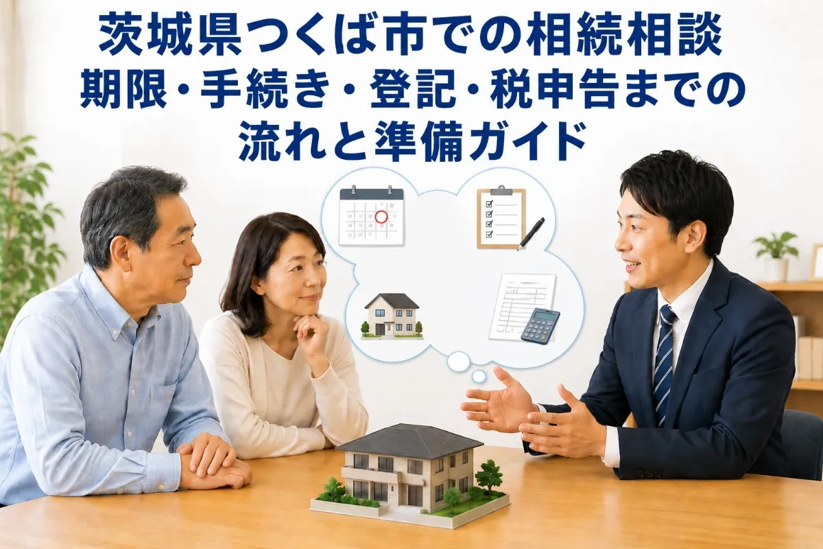 茨城県つくば市での相続相談：期限・手続き・登記・税申告までの流れと準備ガイド