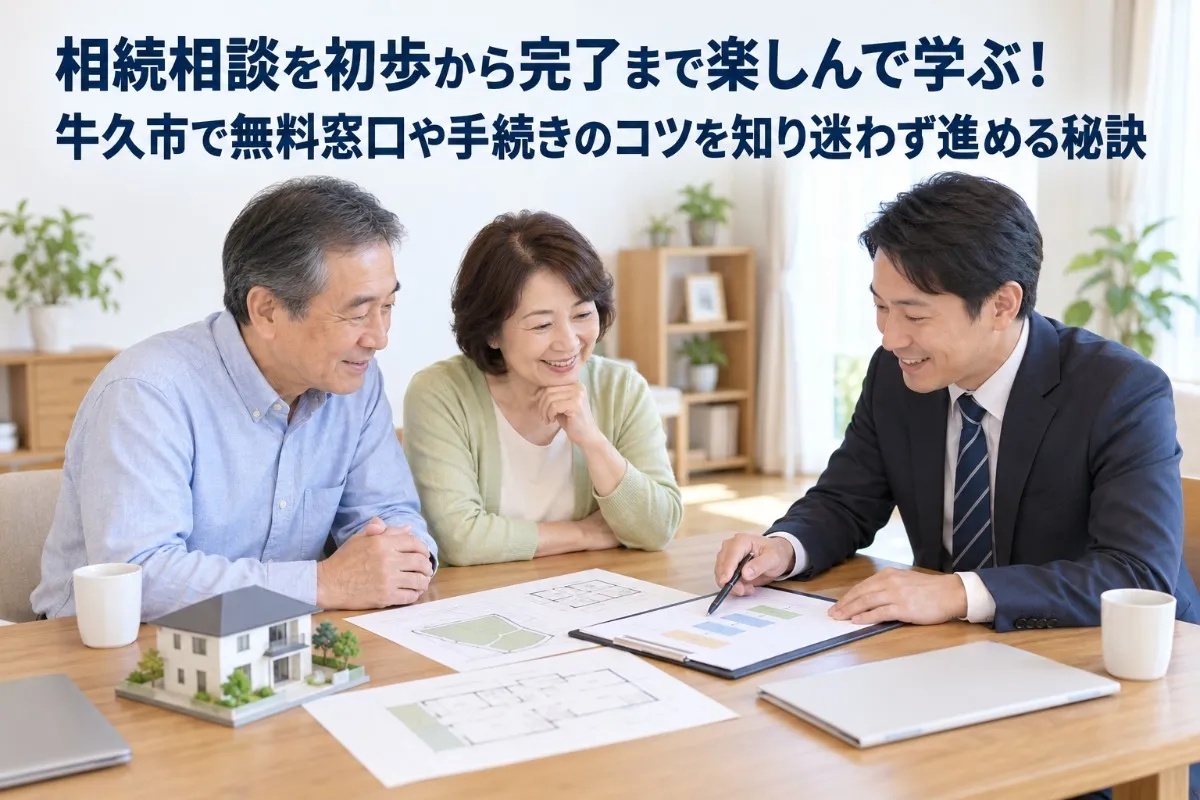相続相談を初歩から完了まで楽しんで学ぶ!牛久市で無料窓口や手続きのコツを知り迷わず進める秘訣
